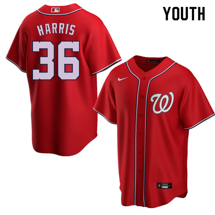 Nike Youth #36 Will Harris Washington Nationals Baseball Jerseys Sale-Red